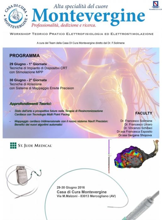  Workshop di Elettrofisiologia