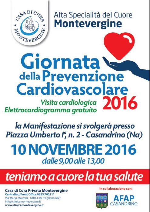  Prevenzione Cardiovascolare, visite gratuite