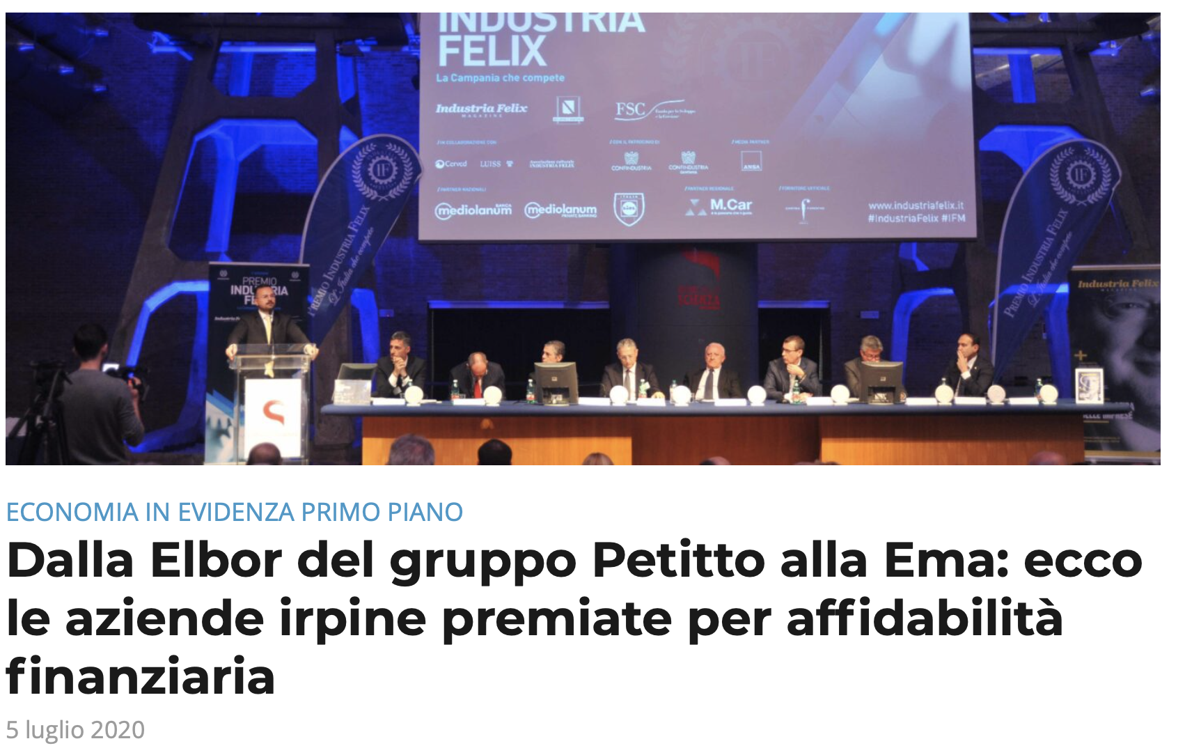  Premio Affidabilità Finanziaria